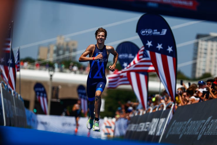 Triathletes compete at 2023 USA Triathlon Nationals in Milwaukee.